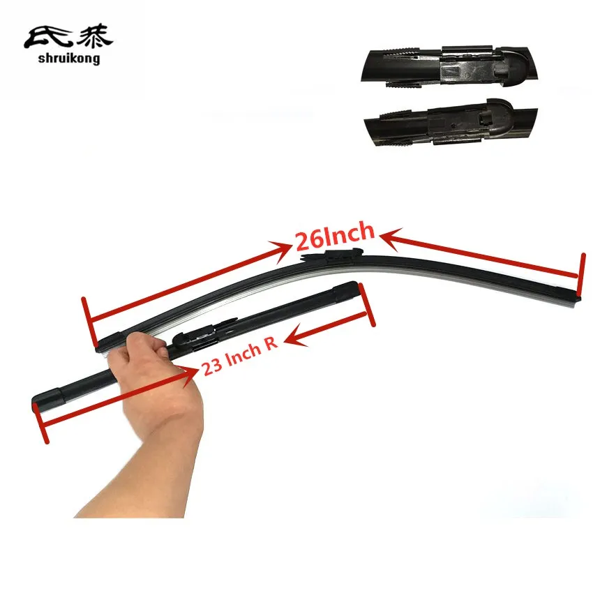 2pcs/Lot SG-004 Wiper Blades For Mercedes-Benz A-Class W169 2004-2012 / B-Class W245 2005-2011 26"+23&quotR | Автомобили и