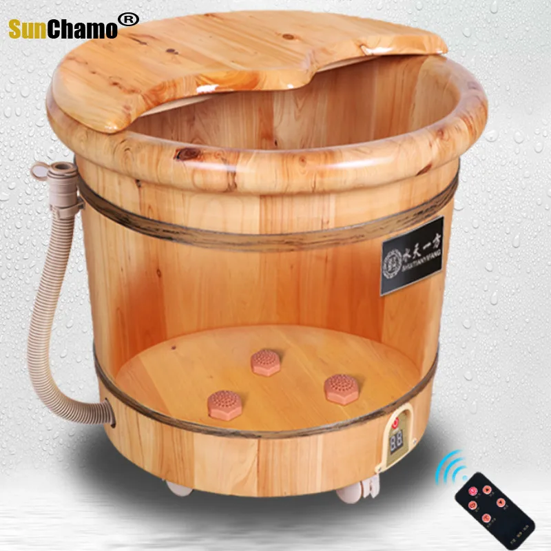 PROD 1005002465943440 2021 Wood Bubble Foot Bucket Spa Fully Automatic
Foot Bath Home Sauna Foot Tub Electric Heating Massage Steam Profound
Barrels