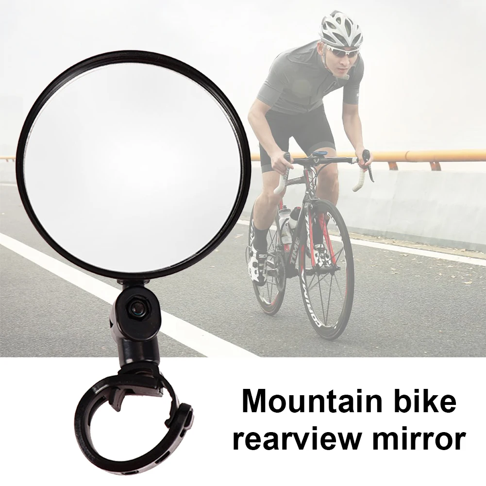 Bicycle Rearview Mirrors Wide-angle Convex Mirror Cycling Rearview Mirrors MTB Rearview Mirrors Silicone Handle Rearview Mirror