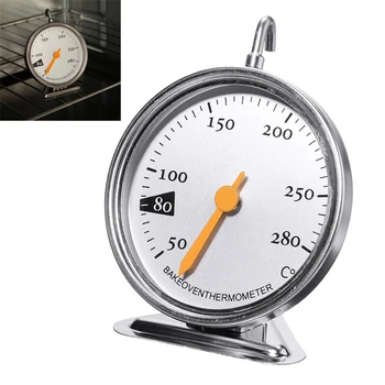 

1pc New Kitchen Stainless Steel Oven Cooker Thermometer Temperature Gauge 280 Degree for Home Kitchen Food