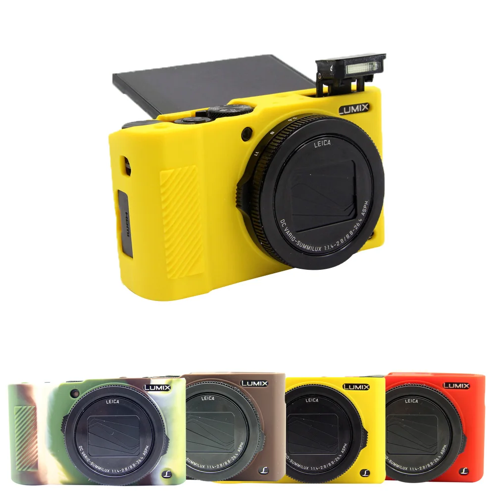 Цветной Резиновый чехол FOTOFLY для Panasonic Lumix LX10, защитный чехол для камеры, мягкий силиконовый чехол s, чехол для батареи