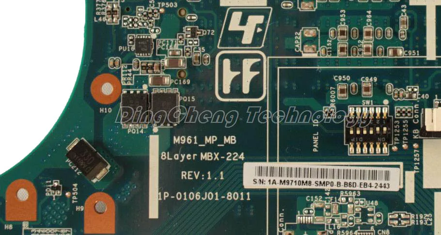 MBX 224 ноутбук материнская плата для Sony M961 MBX-224 1P-0106J01-8011 A17943363A Для ЦПУ intel-Встроенная видеокарта