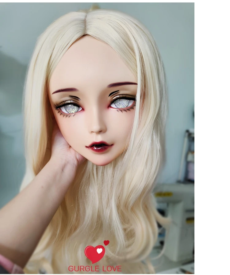 (ChanC) женский сладкий девушка Смола половина головы кигуруми BJD глаза кроссдресс