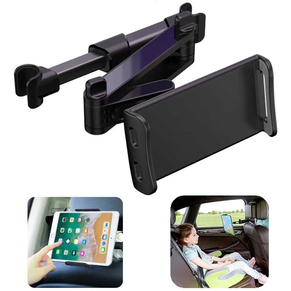 

adjustable Stand Tablet holder for Samsung galaxy tab S7 FE plus 4.7''-12.4'' tablet mobile phone stand in Car Headrest Bracket