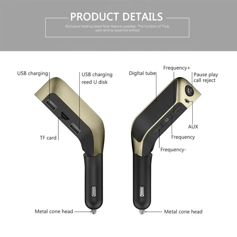 Горячая Onever Bluetooth автомобильный комплект MP3 плеер двойной USB FM передатчик Handsfree