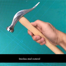 Нержавеющая сталь Обувь Ремонт молоток с деревянной ручкой для изготовления обуви ремонт молоток Деревообработка молотки кожа для обуви Аппаратные средства