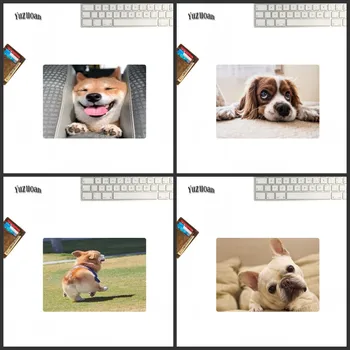 

Wholesale promotion cute puppy mouse pad office non-slip rubber mat table mat