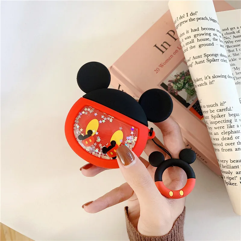 Stitch Mickey For Airpods 1 2 Case Fashion Box Soft Wireless Bluetooth Earphone Case For AirPods Dumbo Earphone Accessorie