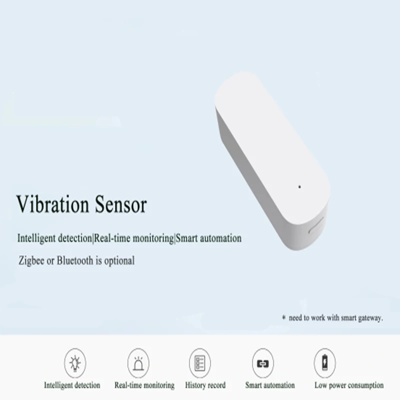 Monitor de alarma con Sensor de vibración para el hogar, Sensor de movimiento inteligente para aplicación de Tuya