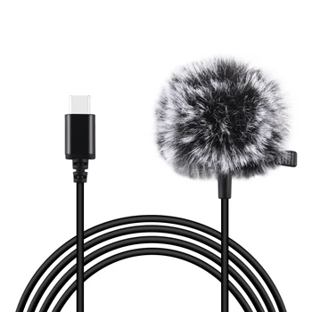 

PULUZ 1.5m USB-C / Type-C Jack Lavalier Wired Condenser Recording Microphone