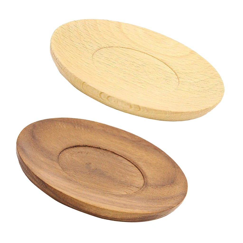 Vintage Drink Coasters Wood Cup Mug Mat Pad Heat Insulation Protects Furniture from Damage for Home Cafe Office
