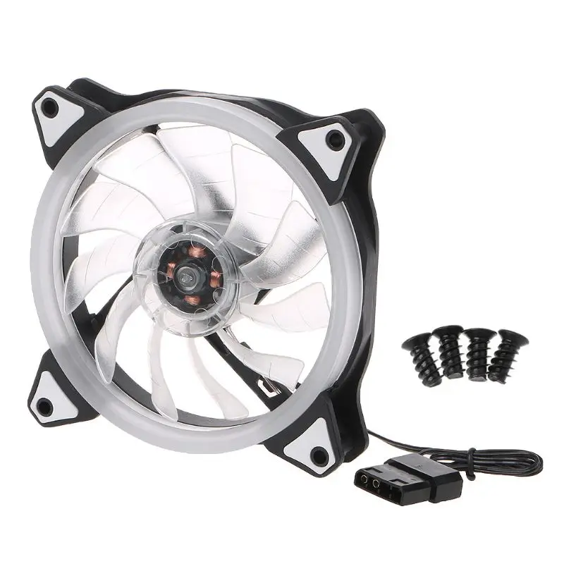 DC 12V 3+ 4 Pin 120x120x25mm светодиодный вентилятор RGB 12025 PC чехол для компьютера Охлаждающий радиатор