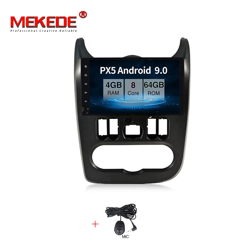 MEKEDE Android 9,0 автомобильный стерео для Renault Duster Dacia Logan Sandero Авто Радио FM gps навигация WiFi резервная камера без DVD