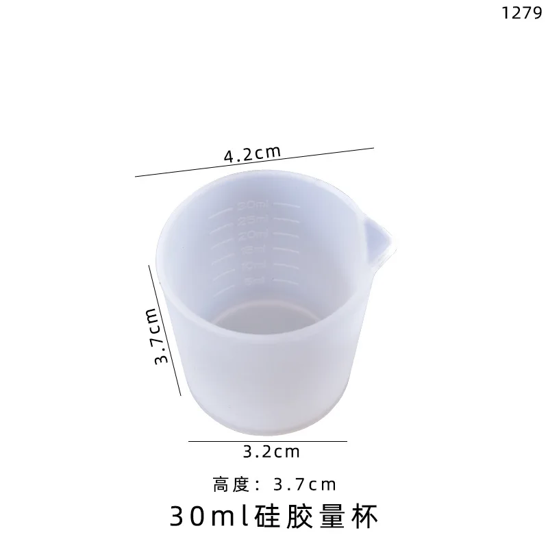 10Pcs 100ml Silicone Measuring Cups for Resin Non-Stick Mixing Cups Tools  Precise Scale Toning Cup for DIY Jewelry Making - AliExpress