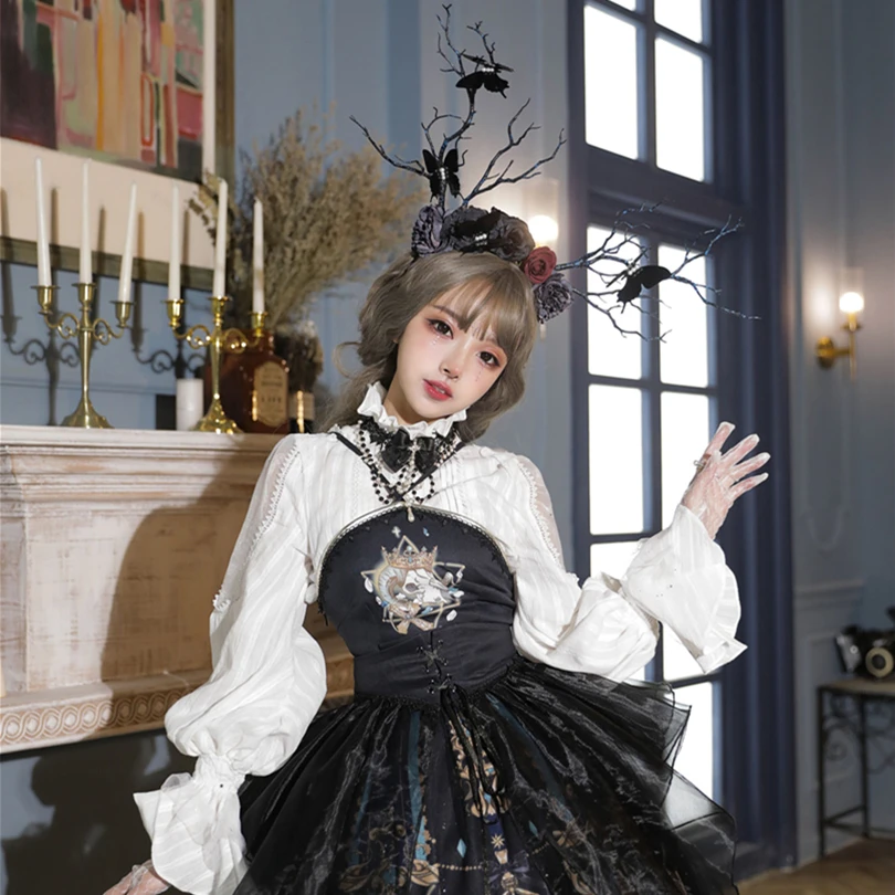 Originele lolita God Verlossing JSK Jurk II Retro Gothic Dark Lolita rok sets Lolita Jurk! Originele lolita God Verlossing JSK Jurk II Retro Gothic Dark Lolita rok sets Lolita Jurk!