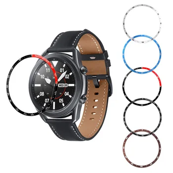 

Metal Steel Bezel Ring Glass Screen Protector For Samsung Watch3 Galaxy Watch 3 41mm/45mm Protective Film Frame Case Edge Cover