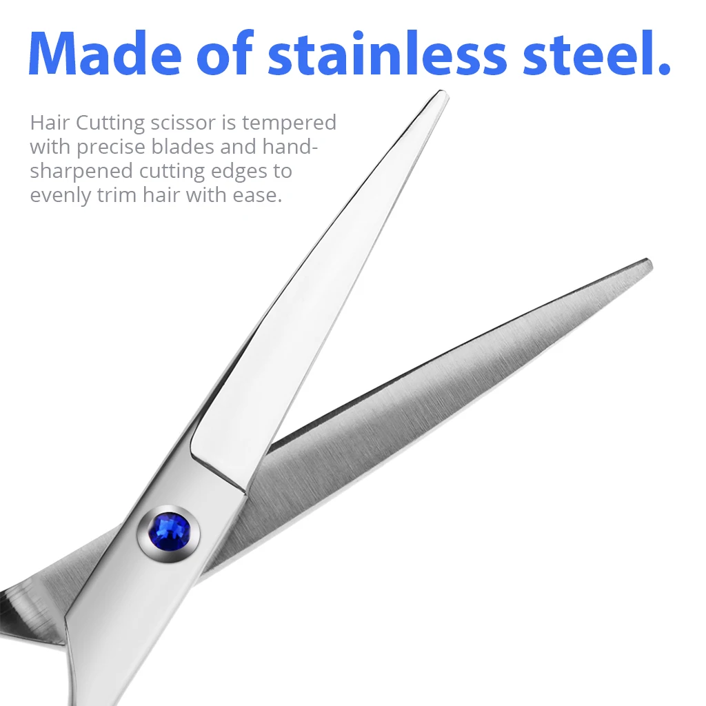 Professional Stainless Steel Hair Cutting Thinning Scissors Stylist Salon Barber Hairdressing Tool 6.5 in