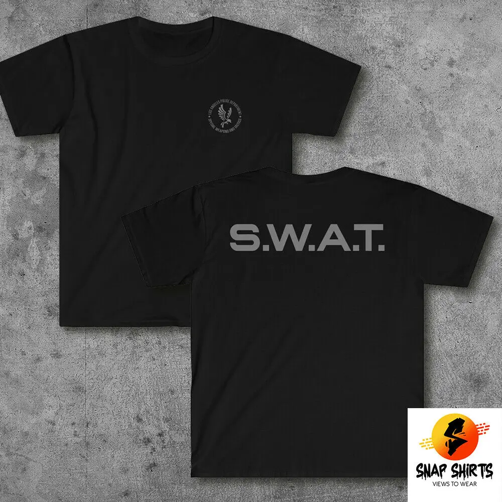 Новые ноутбуки SWAT TV Series S.W.A.T. Вдохновленная футболка Los Angeles Police Dep | Мужская одежда