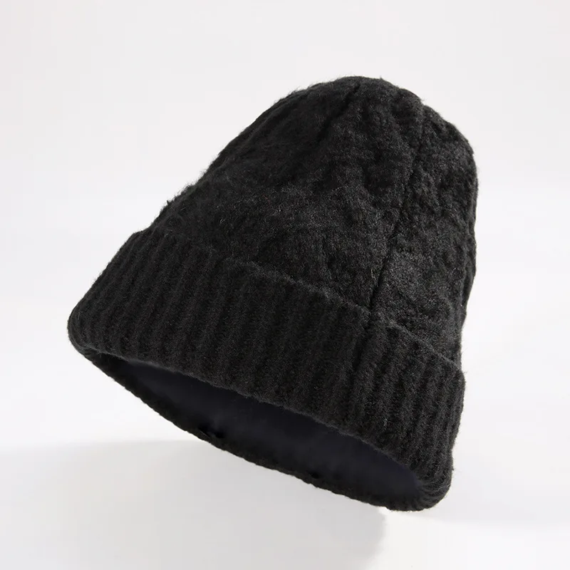Зимняя вязаная шапка millinery в Корейском стиле, модная осенняя и зимняя ветрозащитная велосипедная Высококачественная Мягкая шерстяная шапка - Цвет: 10