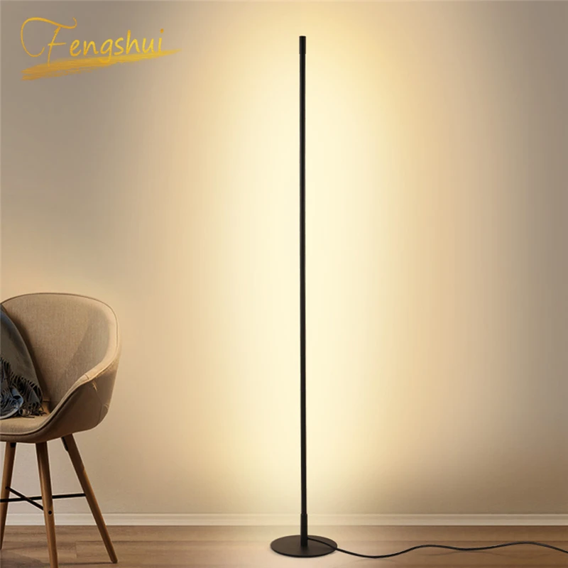 Скандинавский минималистичный светодиодный напольный светильник, затемняющий стоячие лампы, гостиная, светодиодный алюминиевый светильник, стоящая лампа, декор для помещений, настольная лампа