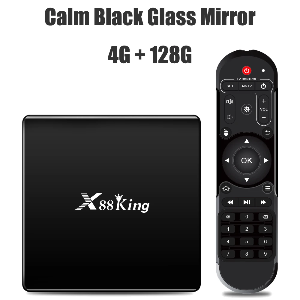 Calm black 4K HD Smart tv Box S922X шестиядерный 64 бит 4K@ 60 Гц HDMI 2,0 Android 9,0 Высокое качество 1080 p@ 120 Гц Mali-G52 MP6 4G 128G телеприставка - Цвет: Calm black