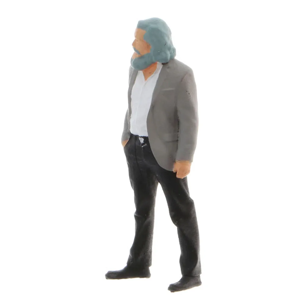 Standard Scale S 1:64 Resin Tiny People Figures Playset Street Diorama Layouts