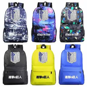 

Fashion Anime Attack on Titan Boy Girl School bag Women Bagpack Teenagers Schoolbags Men Children Student Backpacks
