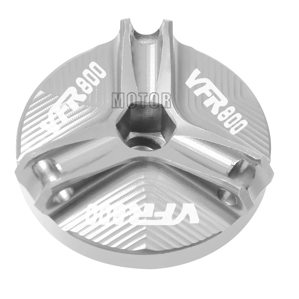 Silver Для Honda VFR800/VFR800F/VFR 800 VTEC/Fi/W1 мотоцикл M20* 2,5 CNC алюминиевый двигатель масляный колпачок Заглушка масляный наполнитель чашки крышка Болт Винт - Цвет: Silver