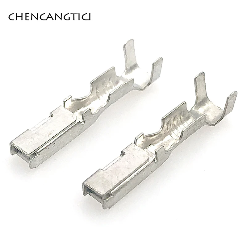 50 Pcs Automotive Crimping Wire Terminal Metal 2.8 MM Male Splice Pins For TE Ty