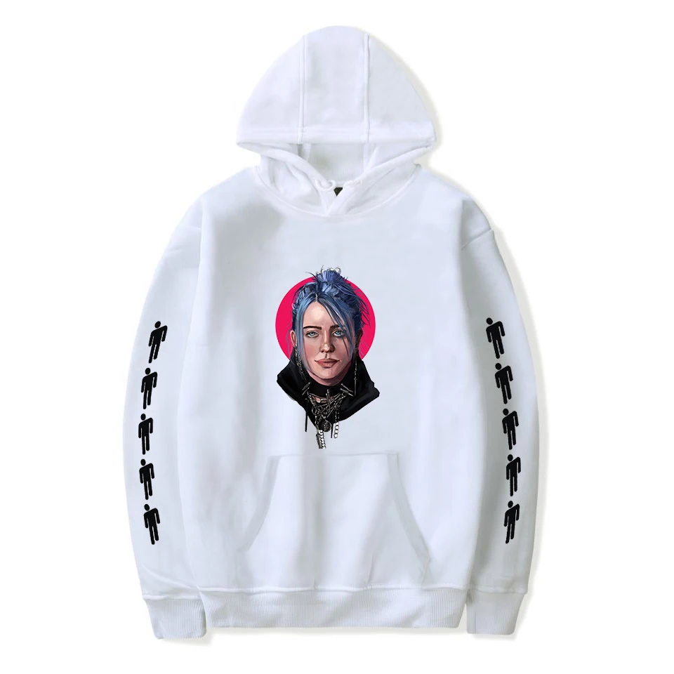 Новая модная Толстовка Billie Eilish, популярная Толстовка для мужчин и женщин, удобная куртка на осень и зиму, Модный черный пуловер для мальчиков и девочек