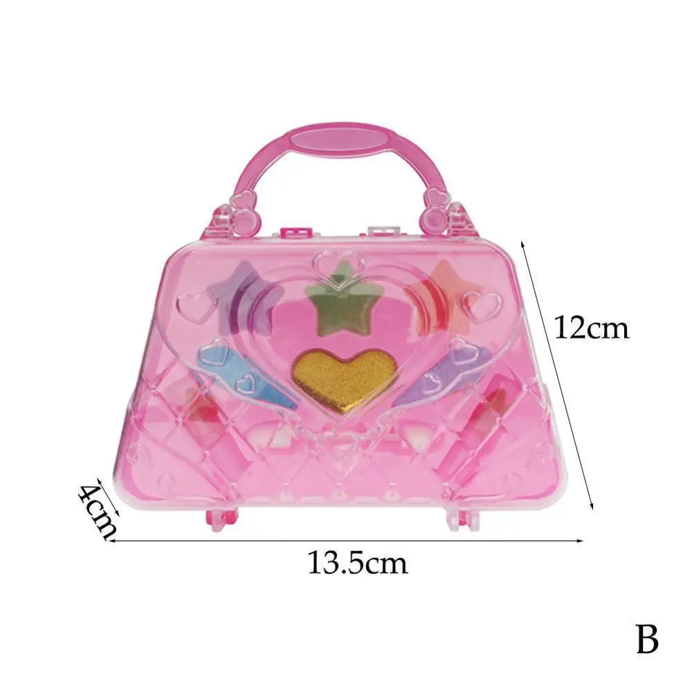 small Новая имитация игр для девочек, косметическая коробка для макияжа, набор игрушек, набор для дошкольников, экологическая красота, безопасные игрушечные игрушки для детского макияжа - Цвет: small