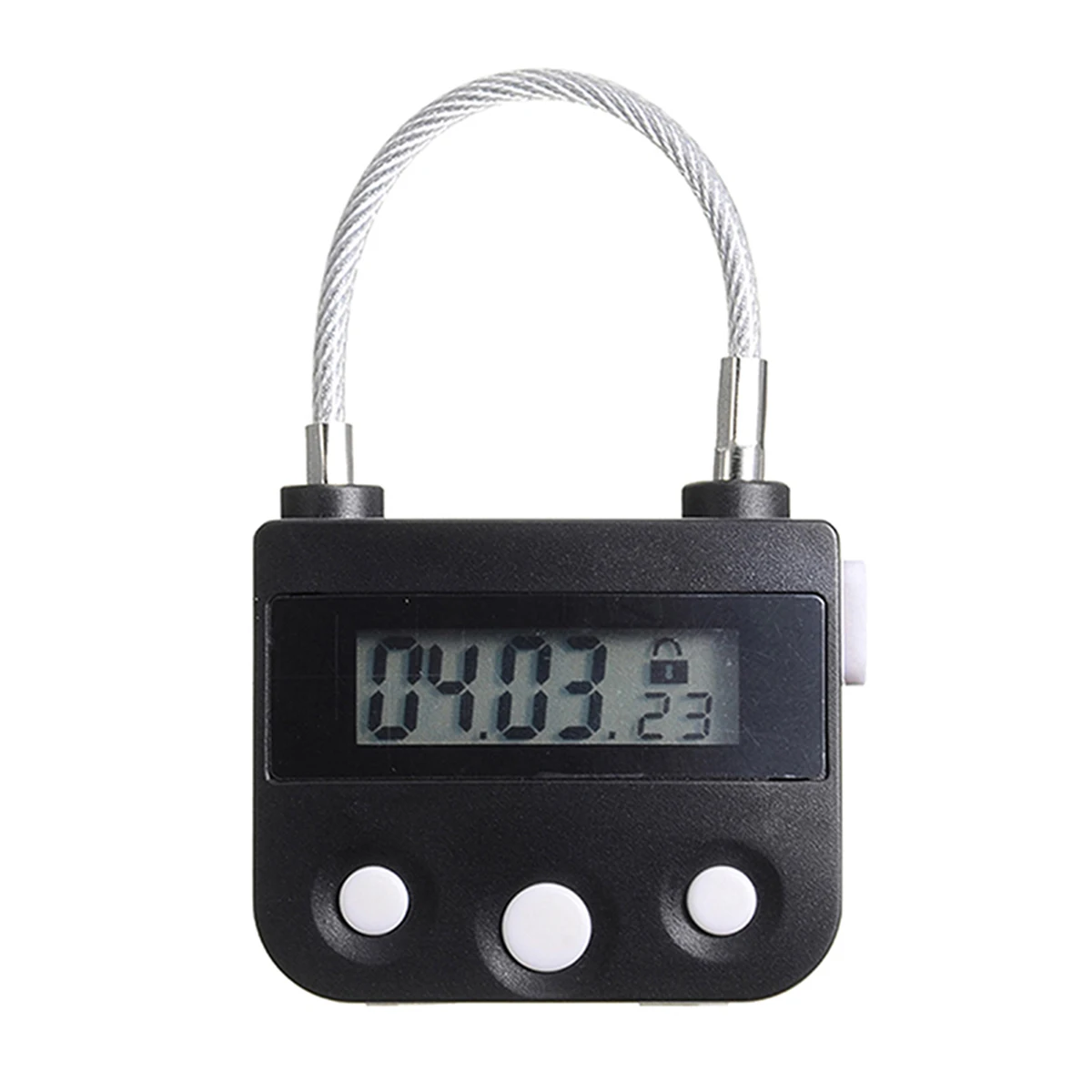 Black Wuyasta 1 шт. водонепроницаемый USB Перезаряжаемый переключатель времени замок ABS стальная проволока электронный замок времени замок для обустройства дома - Цвет: Black