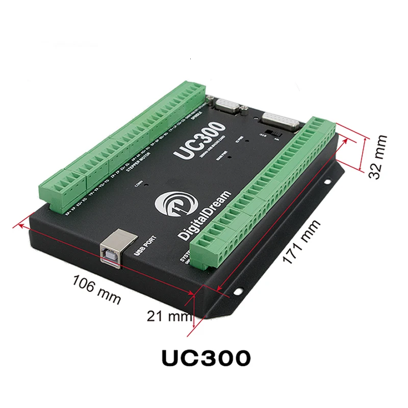 Горячая распродажа! USB-mach3 гравировальный станок, контроллер движения, ЧПУ, управление станком UC300, 12 канальная оптопара, изоляция 300 кГц