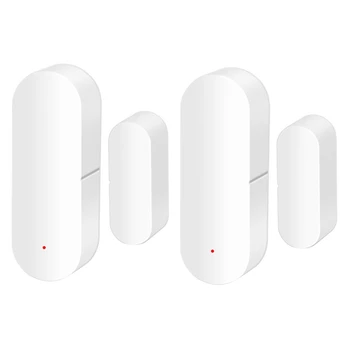 

Tuya Wifi Smart Door netic Detector Real Time Monitoring Open The Window for Ventilation Voiceview 2 Set