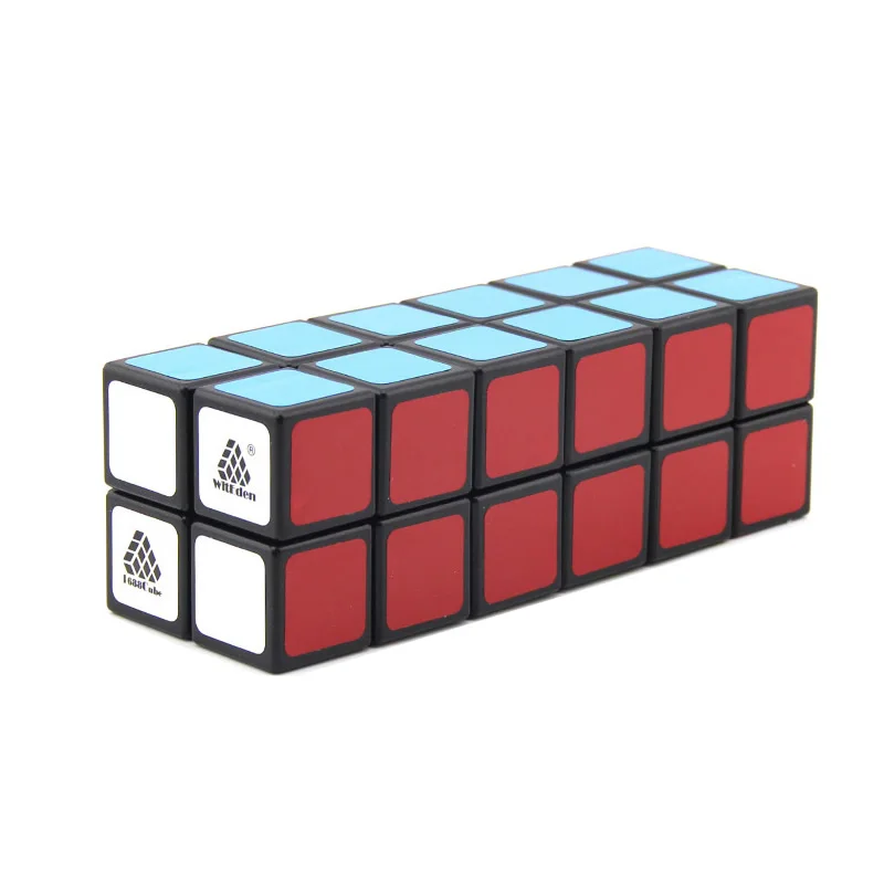 Высококачественный магический куб WitEden 2x2x7 1C 227 головоломка Neo speed Wisdom идеи рождественского подарка детские игрушки для детей - Цвет: Black