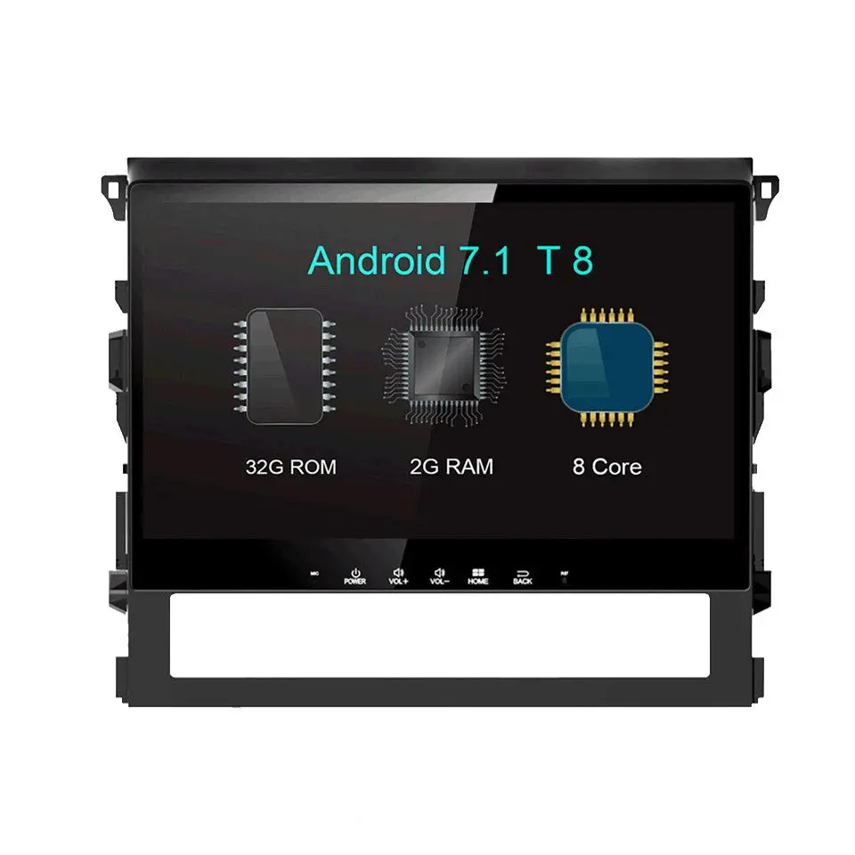 Автомобильный радиоприемник One Din Android 7,1 автомобильный MP5 мультимедийный плеер для Toyota Land Cruiser DVD НАВИГАЦИЯ gps 32G rom 2G ram