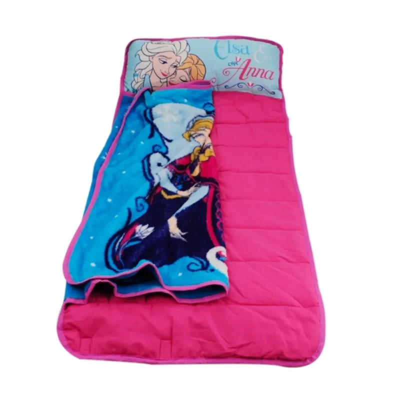 Disney Холодное сердце Эльза и Анна проката стеганый матрас с Одеяло и подушка для одежда для малышей до 2 лет поездка с ночевкой Одеяло