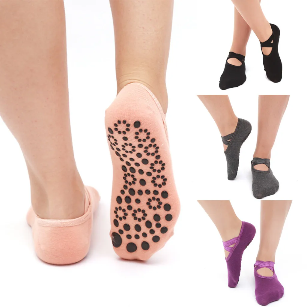 Fahion Women Anti Slip Finger-separated Socks Sport Ballet Dance Socks