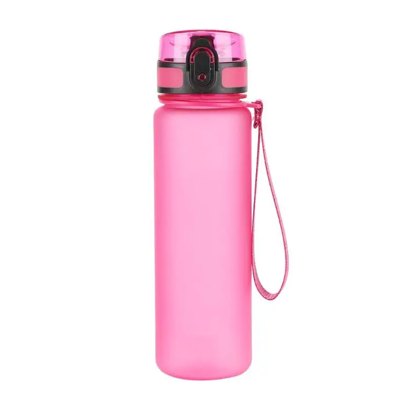 650 мл Спортивная бутылка для воды на открытом воздухе портативная дорожная бутылка для напитков BPA бесплатно - Цвет: 500ml pink