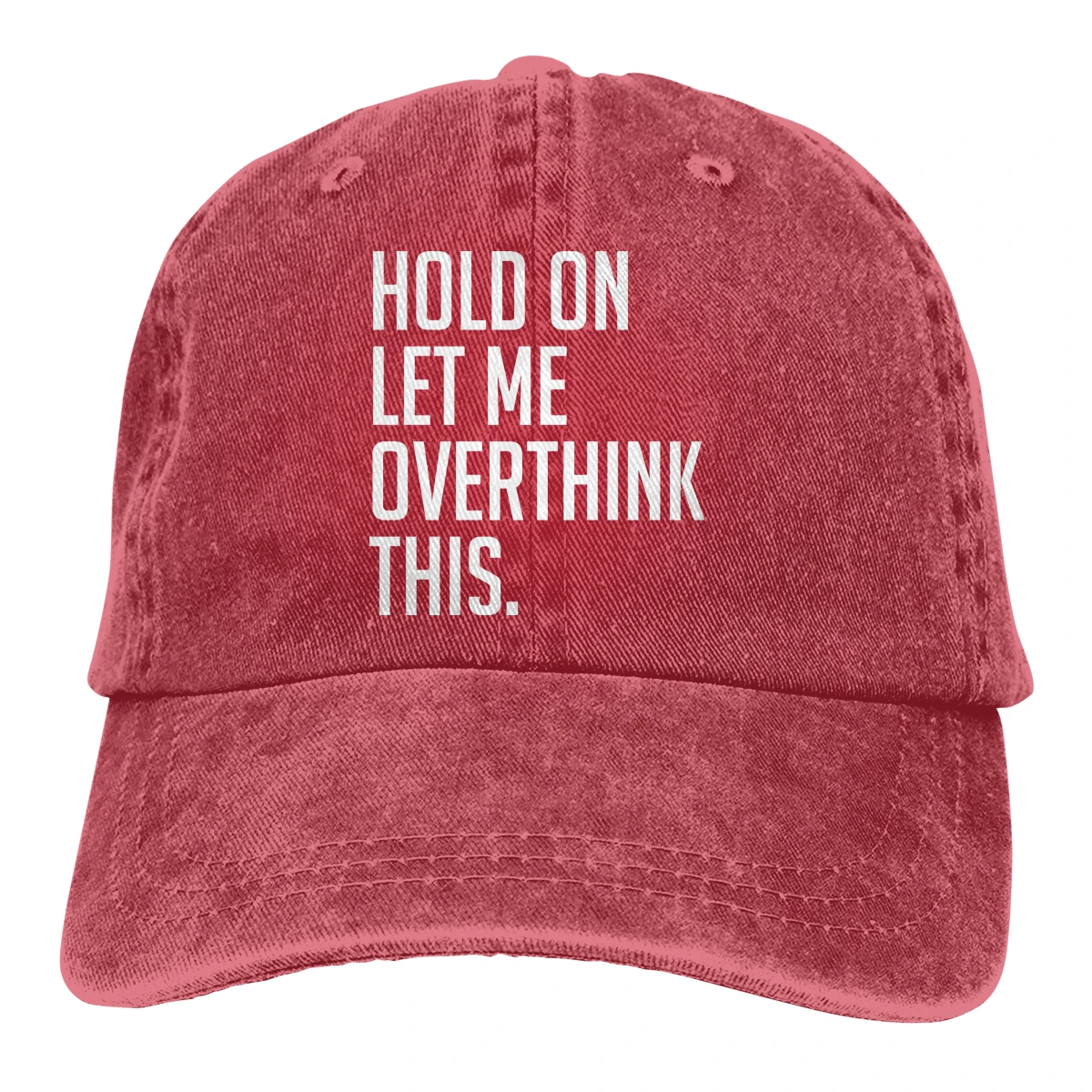 Hold On Let Me более Think This Casquette Черная мужская и женская джинсовая бейсболка с завязками Регулируемая Кепка для папы и гольфа