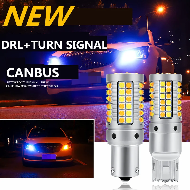 Дневные ходовые огни 2x1156 BAU15S PY21W для Chevrolet CRUZE SPARK drl аксессуары белые желтые