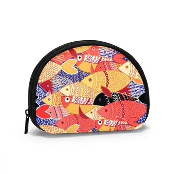 

2020 Man Women Smart Wallet Business Card Wallet Credit Business Mini Card Wallet Bright Colorful Fish