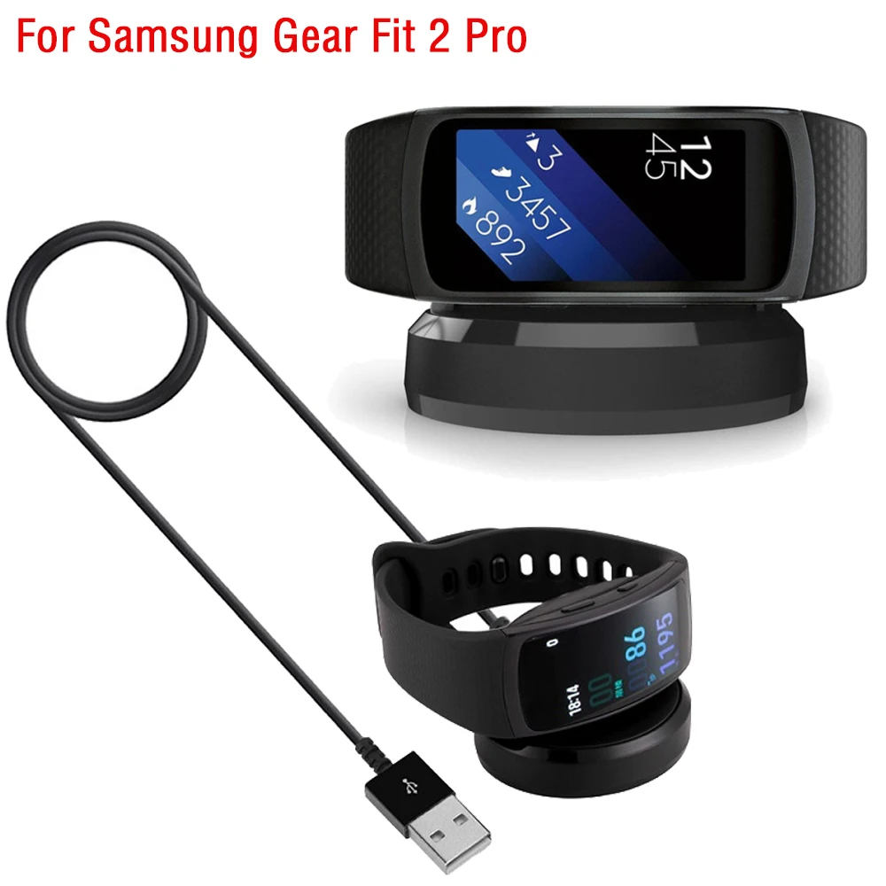 2020 USB зарядное устройство для Samsung Gear Fit 2 Pro Смарт-часы кабели SM-R360/FIT2 PRO R365 зарядная