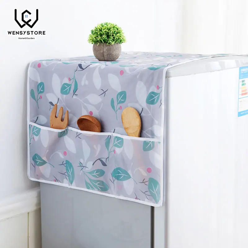 

Household Waterproof Refrigerator Dust Cover With Storage Bag For Kitchen Washing Machine Accessories Supplies XF50