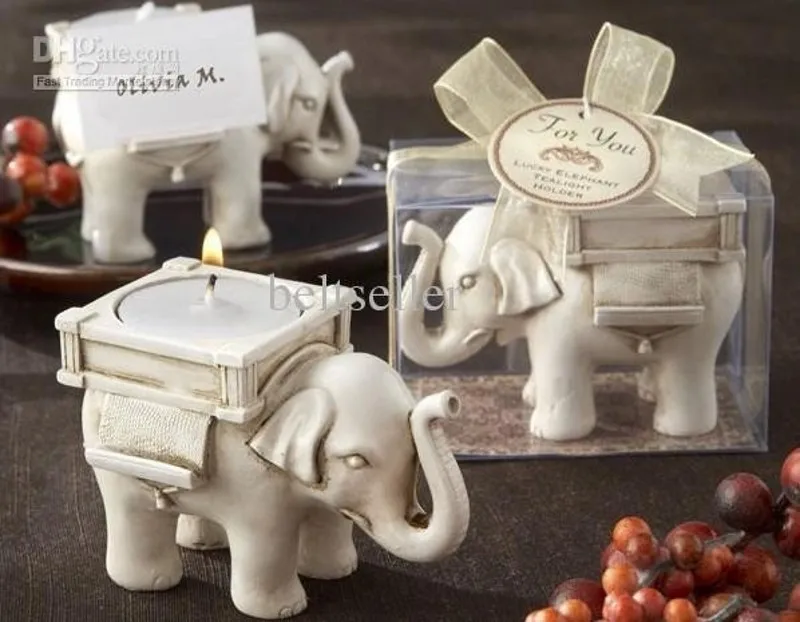 Lucky Elephant подсвечник Короткий держатель свечей прием гостей в доме невесты сувениры подарок банкетный стол Декор 10 шт./партия