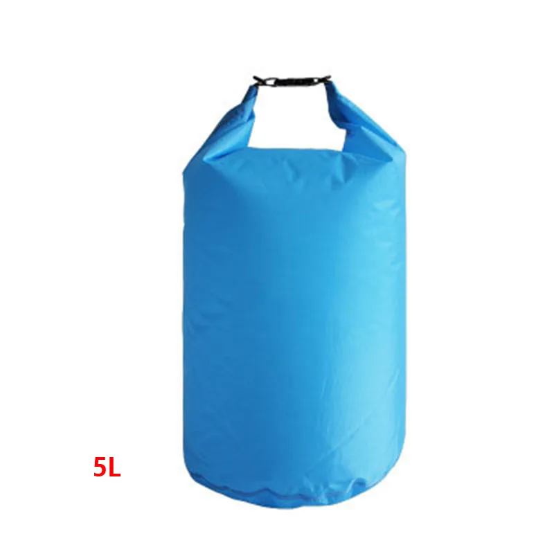 blue 5L Открытый сухой водонепроницаемая сумка, для плавания пляжная сумка сумки мешок Водонепроницаемый сухой плавающей Шестерни сумки для лодок Рыбалка рафтинга плавания - Цвет: blue 5L