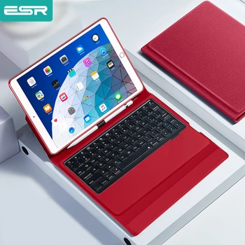 

ESR Bluetooth Wireless Keyboard Case For iPad 9.7 Inch iPad 2018/2017/Air 2/Air/Pro 9.7 Smart PU Leather Full Folio Flip Cover