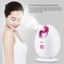 

90ml Nano Ionic Warm Mist Facial Sprayer Lady Facial Steamer Nourish Skin Moisturizing Water Spa Face Humidifier Auto Power Off