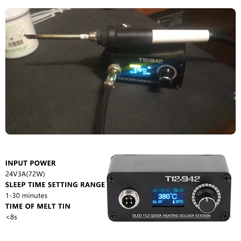 Goede Mini T12 Oled Soldeerstation Electronics Lassen Ijzer Nieuwe Ontwerp Draagbare Digitale Riemen Ksger Verwarming Kit Controller Houder