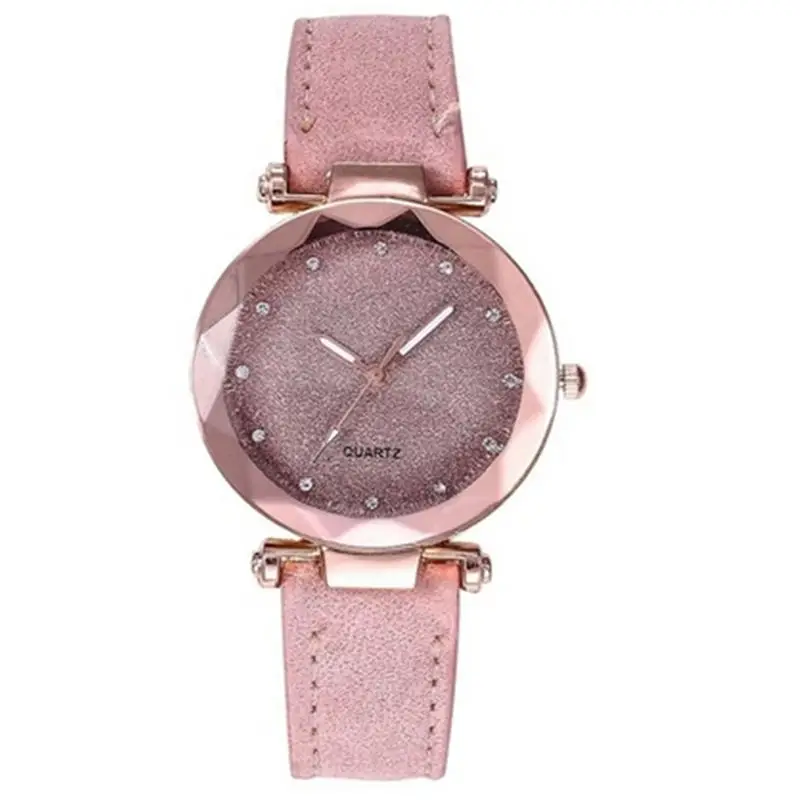 Новые модные женские часы с кожаным ремешком, женские повседневные часы, кварцевые наручные часы, женские подарки, белые часы, Relogio Feminino - Цвет: B